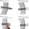 Toilet Lid Lifter Handle, Toilet Seat Handle Lifter, Velcro Straps
