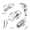 Lesnala 8 Pcs Stainless Steel 90 Degree Spring Toggle Lock