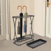 kunghei Metal Umbrella Storage Holder Stand with Removable Drip Tray,