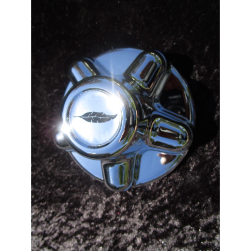 FEATHERLITE 5 lug 4.5" Bolt Circle Trailer Chrome Center Hub