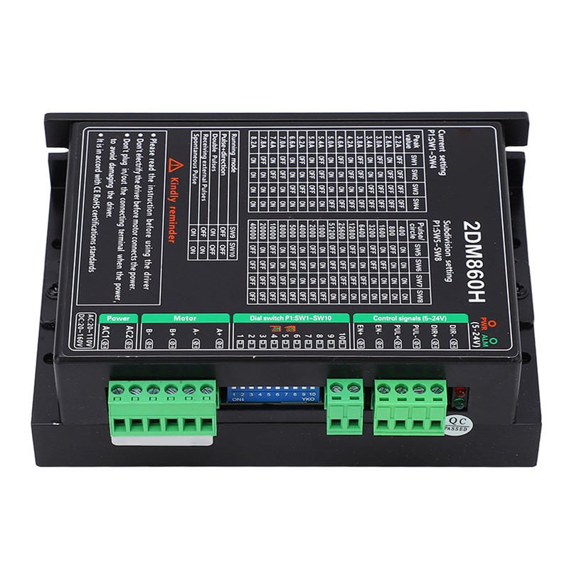 Digital Stepper Motor Driver 2 Phase 16 Subdivisions 16 Currents