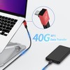 RIITOP USB C 90 Degree Angle Adapter 240W 40G USB4C