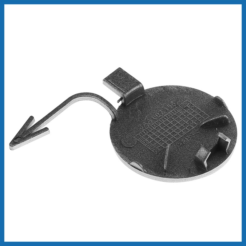 A ABSOPRO Bumper Tow Hook Eye Cover 3AA807155GRU Silver Tone