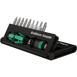 Wera 05135942001 Tool Set, Kraftform Kompakt 12, 10-Piece Set