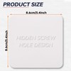 Acmerota 2Pack Single Blank Plate Hidden Screw Hole 1 Gang