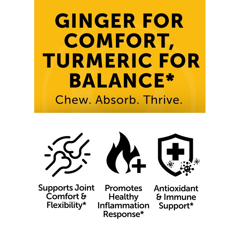Lunakai USA Made Turmeric Gummies with Ginger & BioPerine –