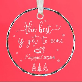 Svnntaa Wedding Gifts for Couples 2024,The Best is Yet to Come, Bridal Shower Gift,The Year We Became Mr and Mrs Our First Married Ornament 2024 for Newlywed