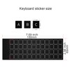 3 PCS/Pack Universal Hebrew Matte Keyboard Alphabet Stickers, Transparent Background