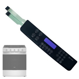W10207928 Touchpad Control Panel Compatible with Whirlpool Range/Oven