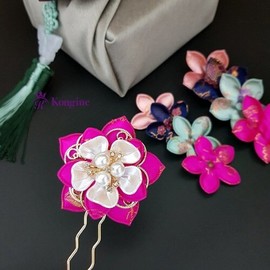 Making Gold Lion Embroidery Plum Blossom Hanbok Decorative Accessories Baessi Hairpins and Hair Ties, Traditional Holidays, Foreigners, DIY Packaging Decoration / 금사자수 매화꽃 한복 장식 장신구 배씨 머리핀 머리끈 만들기 전통 명절 외국인 셀프 포장장식 diy
