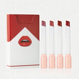 Set De Pintalabios Mate De 4 Colores, 0,8 G, Terciopelo Dura