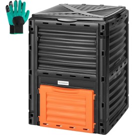 VIVOSUN Compost Bin 80Gal 300L Outdoor Composter W/ Large Capacity Easy Assemb