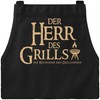 MoonWorks BBQ Apron for Men with Saying Fleisch ist mein