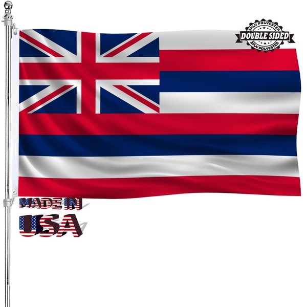 Hawaiian Flag 4x6 Outdoor Double Sided Hawaii HI State Flag