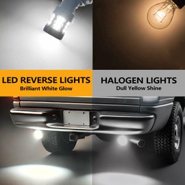 Zyvirexa 7440 LED Reverse Light Bulbs Compatible For Honda Odyssey 1995-2020, White Light, Plug and Play, Pack of 2