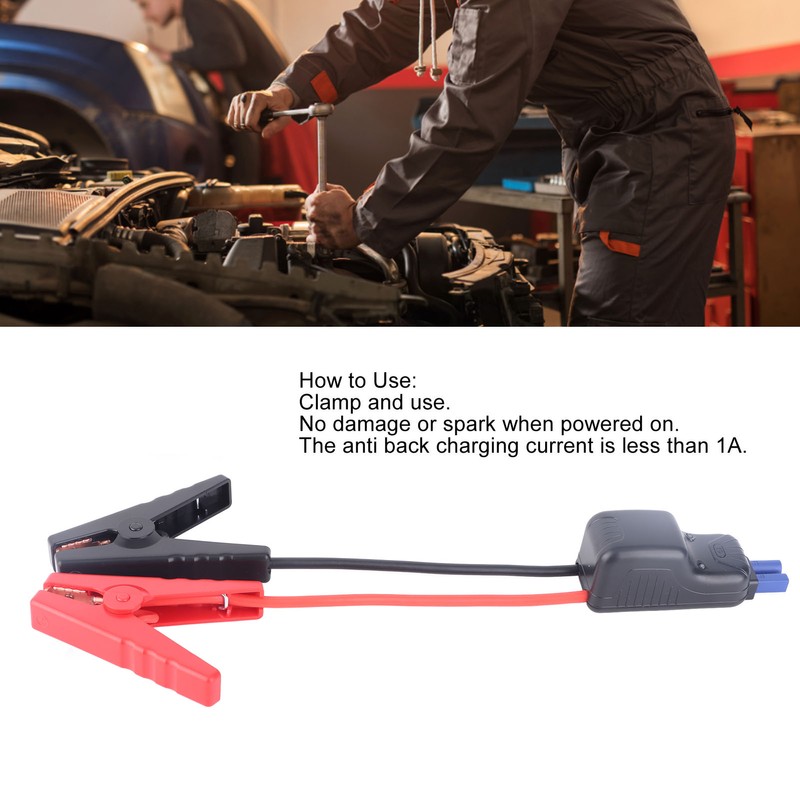 Car Battery Clamp Battery Jumper Starter Cable Crocodile Clip ABS