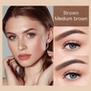 Holzsammlung Eyebrow Stamp Stencil, 2 Colours in 1 Eyebrow Powder