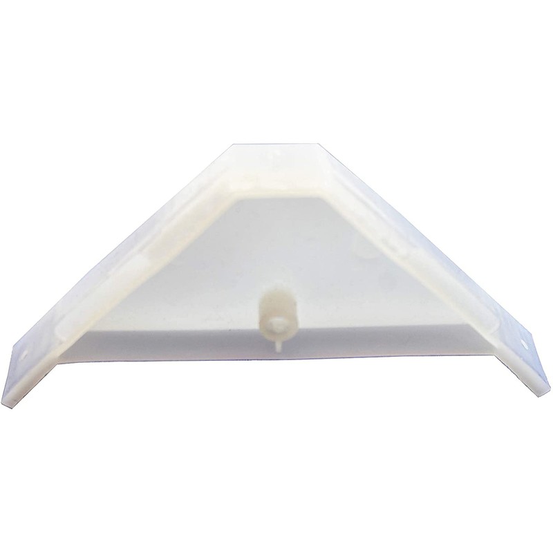 Berta (100 Pieces) 90 Degree Cabinet Triangle Bracket Plastic White