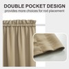 Aquazolax Door Curtain 40 Inch Length - Room Darkening Black