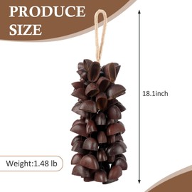 GOGHOST African Natural Cacho Seed Rattle Hand Percussion Gifts Peruvian Musical Instruments Accessories (Panji)