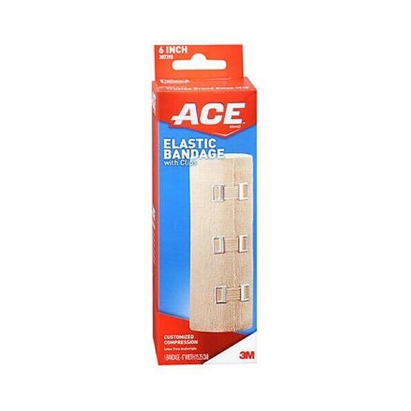 Ace Elastic Bandage With Clips 6 inches 1 each  by Ace