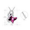 AOBOCO Sterling Silver Butterfly Necklace Women's Butterfly Jewellery Gifts for