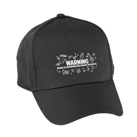 Hippowarehouse Prone to Uncontrollable Musical Outbursts Premium Printed 5 Panel Baseball Cap hat OneSize Adults Black