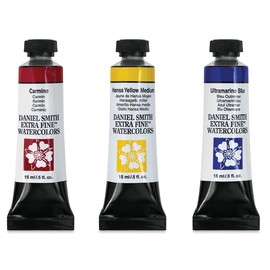 Daniel Smith Acuarela extrafina - Mezcla primaria, juego de 3 con caja, tubos de 15 ml