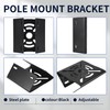 Hcskoss 2Pcs Universal Vertical Pole Mount Security Camera Mount Camera