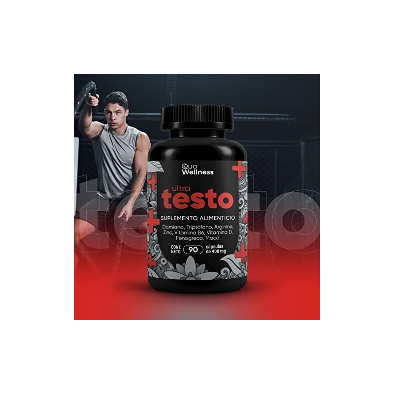 Ultra Testo | Precursor Para Hombres | Maca Negra, Fenogreco,