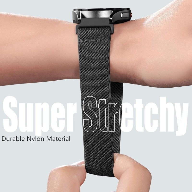 ZOCOVIN 5 Pack Stretchy Watch Band Compatible with Garmin Vivoactive
