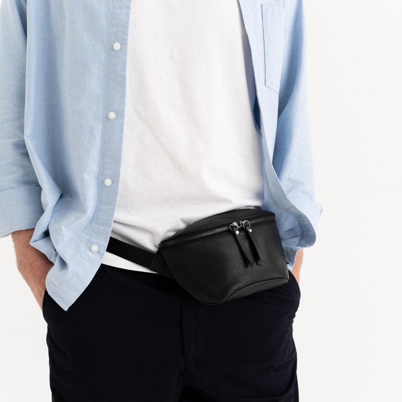 Berliner Bags Premium Bauchtasche aus Leder Noah, Fanny Pack für