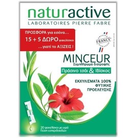 Naturactive Minceur Nutritional Supplement with Green Tea & Hibiscus 20 Sachets