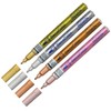 Marvy Permanent Pigment Markers, Decocolor Premium, 4 Color Set, Fine