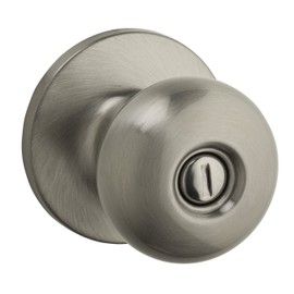 Weiser Athens Knob for Bedroom/Bathroom, Interior Door Handle, Satin Nickel (9SK30000-027)
