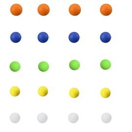 HEOHOU 20 Pack Foam Golf Practice Balls，5 Color，4 Pack of Each Color