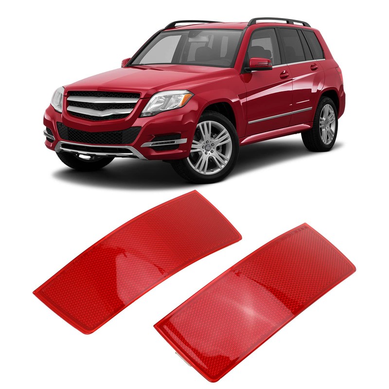 Car Rear Bumper Reflector, 2 Pieces, Rear Bumper Reflector 2048200174,