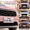 2pcs Bling Rhinestone License Plate Frame, Sparkling Crystal Car Tag
