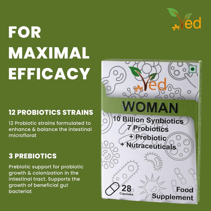 Ved Woman Complex Probiotics and Prebiotics Complex - 10 Billion