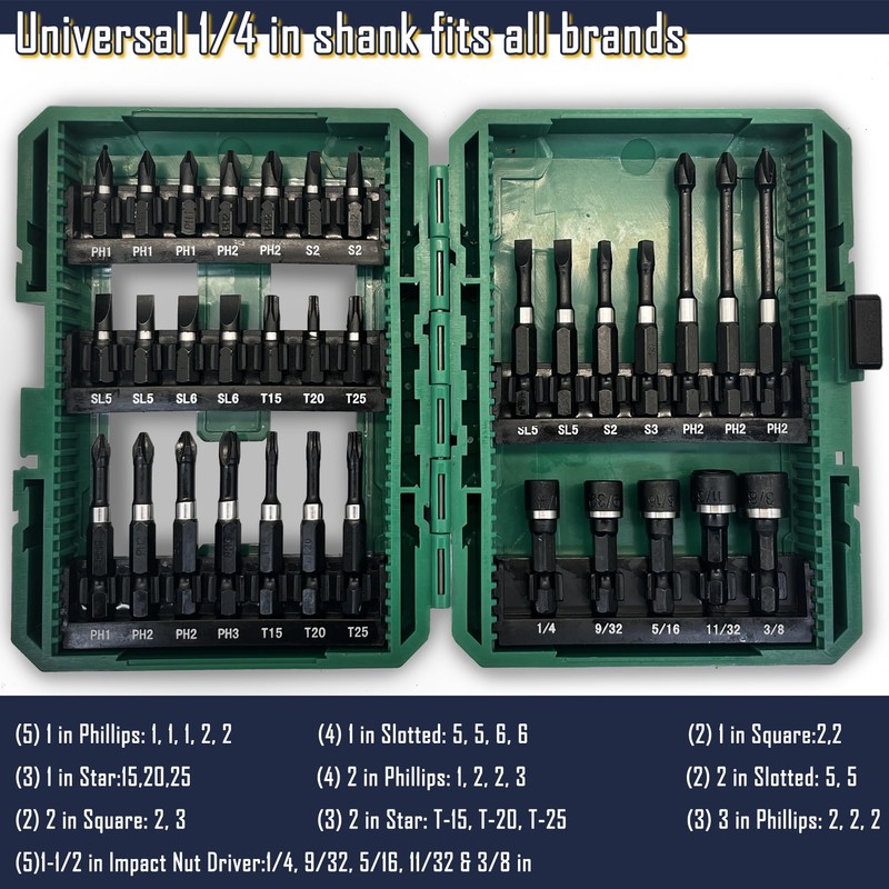 Steel Vision Tools Impact Screwdriving Set with Tough Case (85_102_34_48_67)