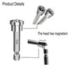 WADY 5 Pcs Magnetic Positioning Screwdriver Bits, Drywall Screw Setter