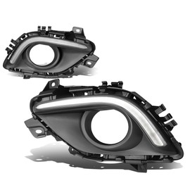 DNA MOTORING FL-ZTL-228-CH Front Bumper Fog Light Driver & Passenger Side Enhance visibility [Compatible with 14-16 Mazda 6]