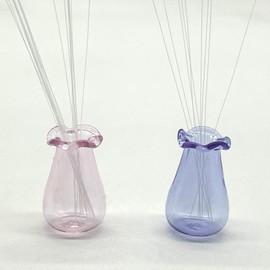 SPANSEE 2 PCS Cat Whisker Vase, Mini Vase for Cat Whiskers, Miniature Vase, Tiny Vase for Decor, Cat Whisker Holder