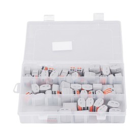 60Pcs PCT Lever Wire Connectors Anti Aging Press Type Quick Connect Lever Cable Connectors  4KV