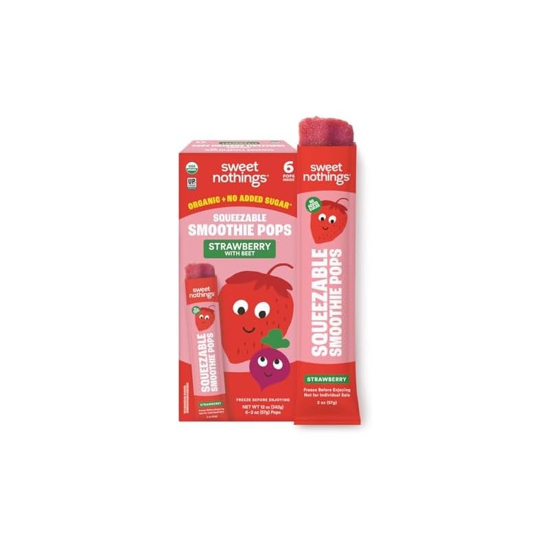 Paletas de frutas orgánicas Sweet Nothings sin azúcar – 6