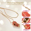PCTC Crystal-Encrusted Metal Whistle (Red)