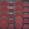 LESNIC 60 Grit Sanding Discs Pack of 50, 125 mm