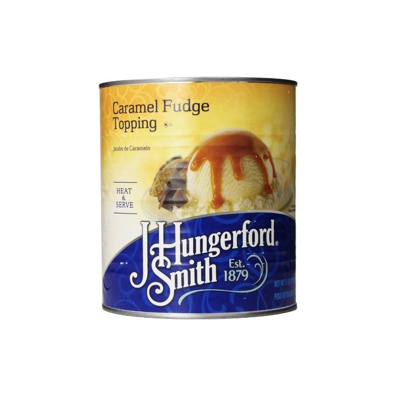 J. Hungerford Smith Fudge Topping, Caramel, 138 Ounce
