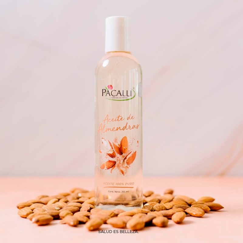Aceite Puro de Almendras PACALLI 100% Natural, 2 Pack Hidratación