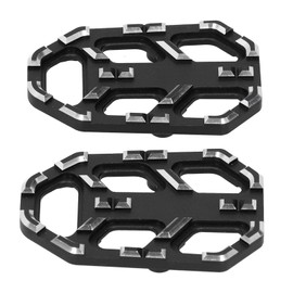 Majatou Front Rider Floorboards, Aluminum Foot Pegs Footboard, Motorcycle Front Floorboards, Pair Motorcycle Front Footrest Widen Foot Peg Pedal Fit for HOONGDA NC750X/NC750S/CB500X